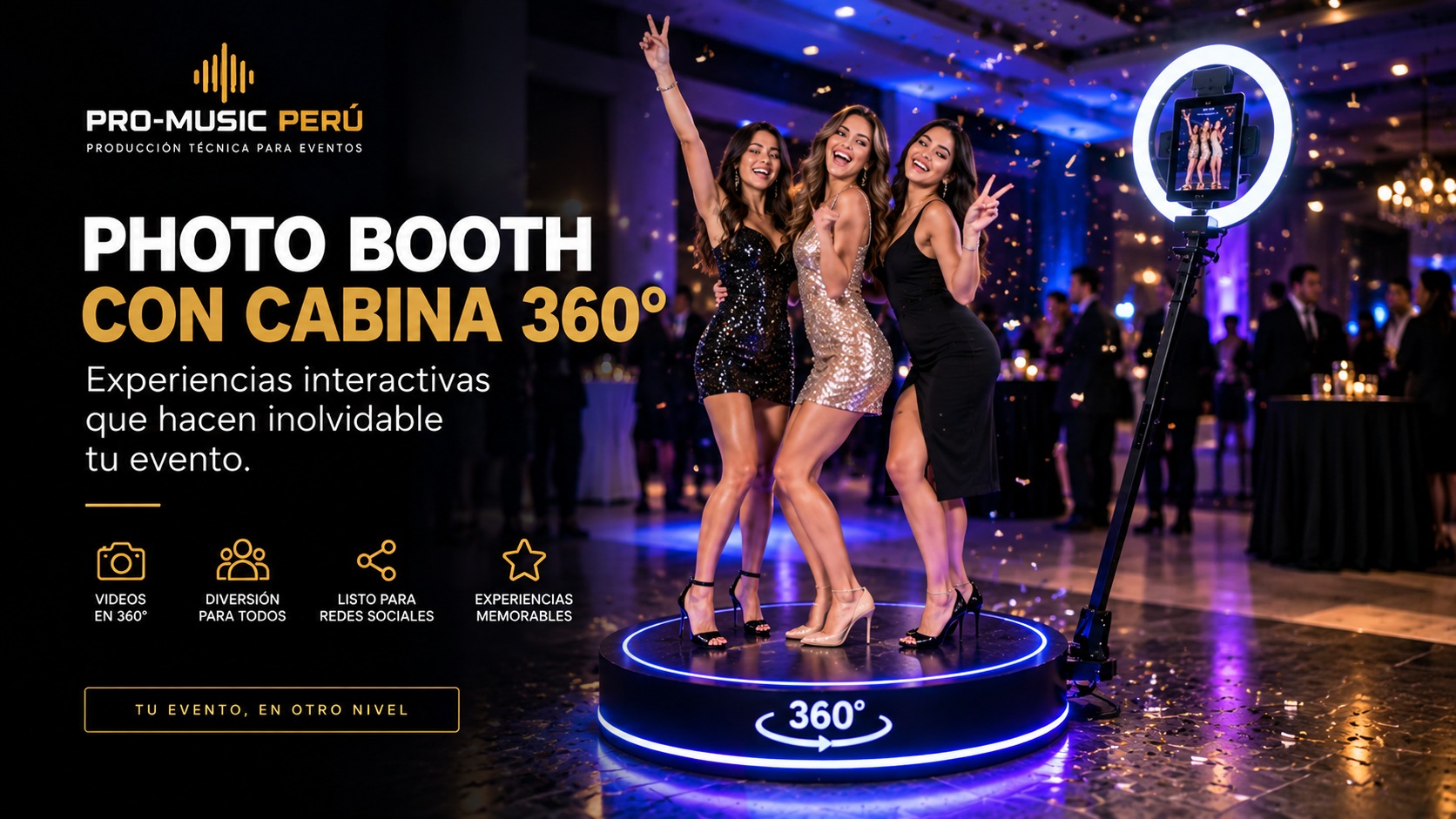Photo Booth y Cabina 360 para eventos